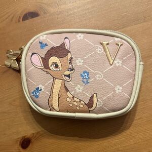 New! Primark Disney Bambi Pink and Gold Coin Purse
